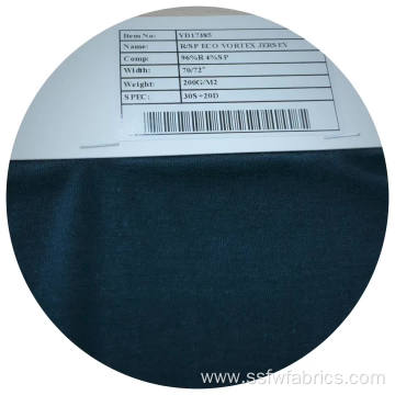 Custom Eco Vortex Jersey Lenzing Spandex Rayon Fabric